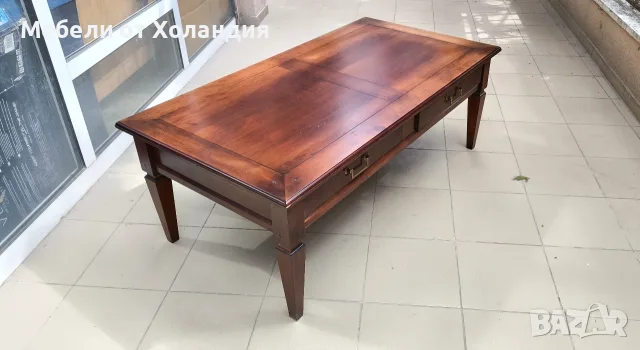 Холна маса от масив с чекмеджета