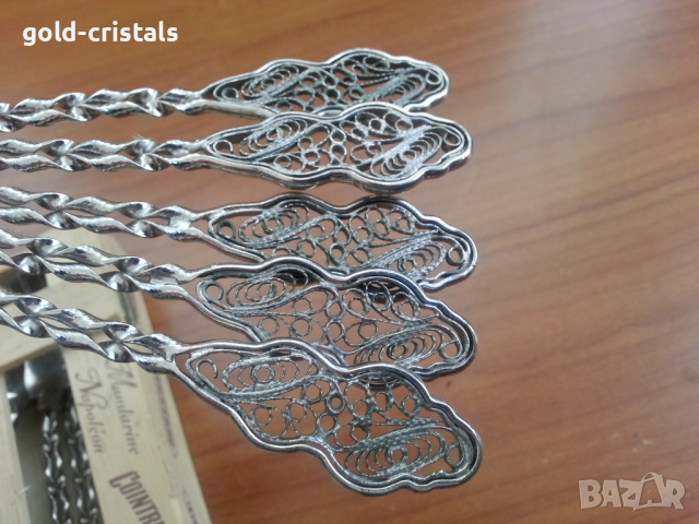 Вилички филигран, снимка 3 - Антикварни и старинни предмети - 36288059