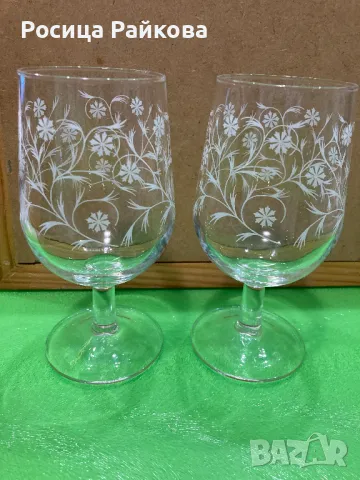 Стъклени чаши-2 броя, снимка 1