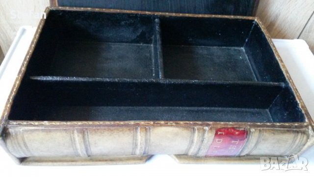 Кутия за бижута "Книга", снимка 3 - Антикварни и старинни предмети - 4233353