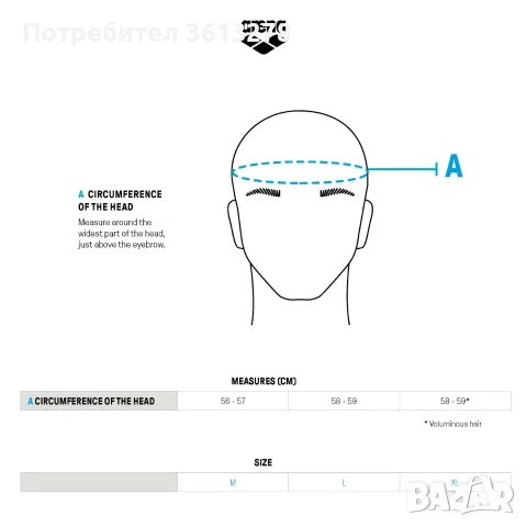 Състезателна плувна шапка - Arena 3D SOFT, снимка 4 - Водни спортове - 56037248
