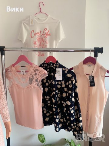 Розова блуза с дантела, снимка 7 - Тениски - 40914381