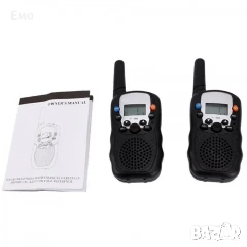 Уоки токи с голям обхват от 3 километра - Вграден фенер, снимка 7 - Друга електроника - 48119565