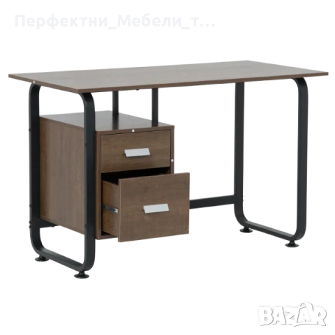 Компактно бюро с контейнер-2 чекмеджета- бюро за компютър,