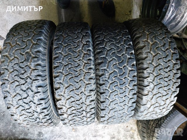 4 бр.всесезонни гуми BF GOODRICH all terrain  215 75 15 Цената е за брой!, снимка 1 - Гуми и джанти - 44291845