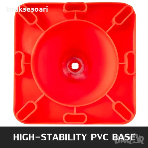 Авариен Сигнален Светлоотразителен конус 45 см, снимка 3 - Аксесоари и консумативи - 48644387