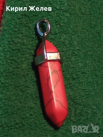 МОДЕН АРТ МЕДАЛЬОН ПЕНДАНТ ВИСУЛКА от ШЛИФОВАН ПОЛУСКЪПОЦЕНЕН КАМЪК 38637