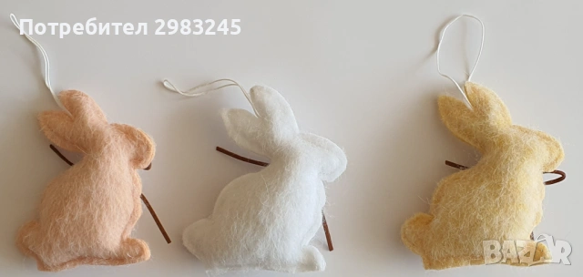 Великденски зайчета за окачване , снимка 2 - Декорация за дома - 53820995