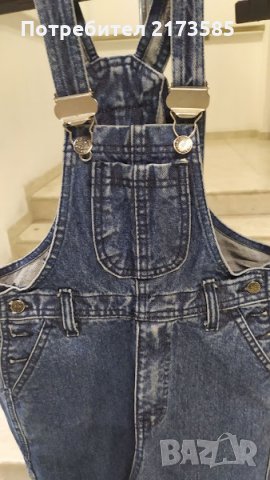 Продавам детски дънков гащеризон светлосин