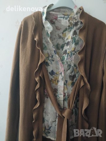 Sonia Rykiel. Size M 100% Памук Дълга жилетка, снимка 1