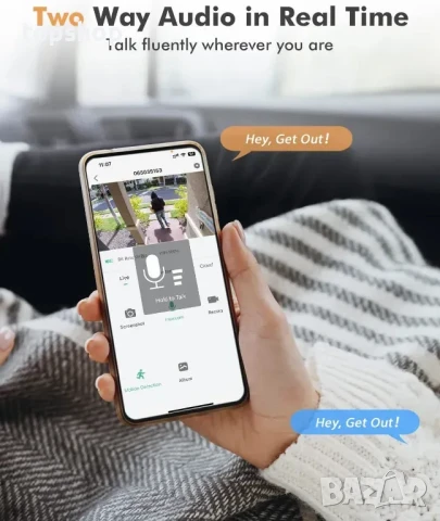 нова безжична WiFi камера за наблюдение / YESKAMO 3MP Ultra HD, снимка 4 - HD камери - 50501447