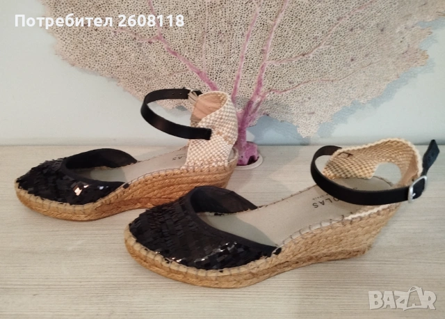 Сандали FABIOLAS – на платформа, еспадрил, №40, снимка 4 - Сандали - 53615957