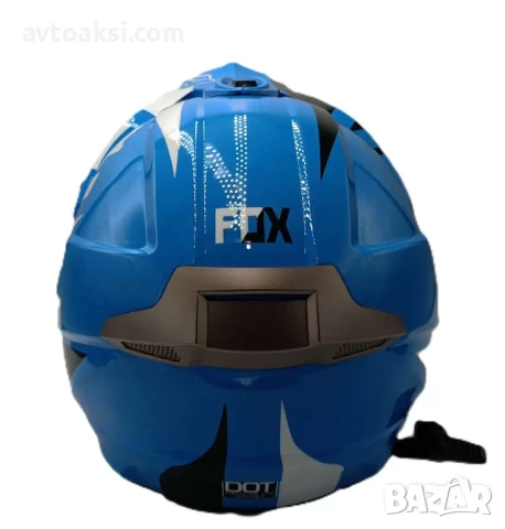 Каска Крос Мотор/Скутер/Бъги/Вело/АТВ FOX-7144, снимка 6 - Аксесоари и консумативи - 51140636