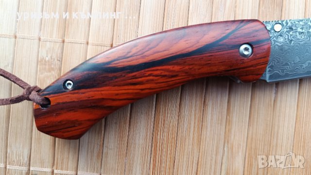 Джобно ножче с високо качество / дамаска стомана /, снимка 7 - Ножове - 44464785