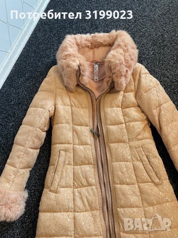 Дамско зимно яке с естествен косъм, снимка 3 - Якета - 34392238