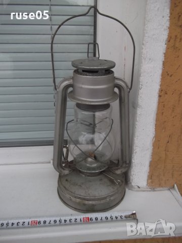 Фенер ветроупорен газен от соца работещ, снимка 3 - Други ценни предмети - 35790113