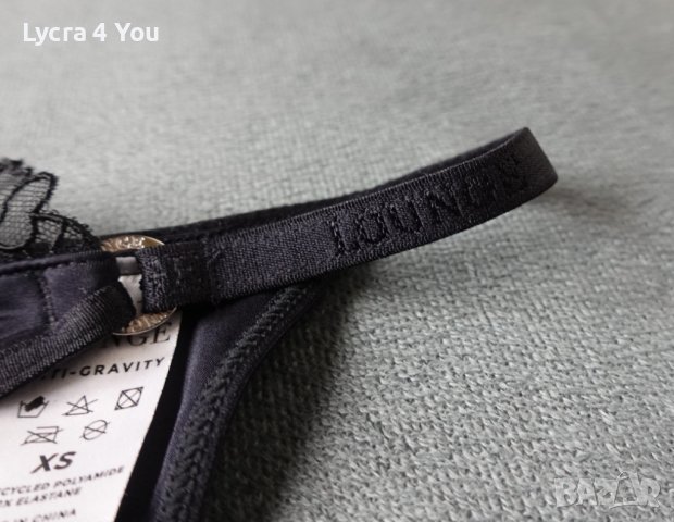 Lounge XS/S красива изрязана черна бикина с бродерии, снимка 9 - Бельо - 42371424