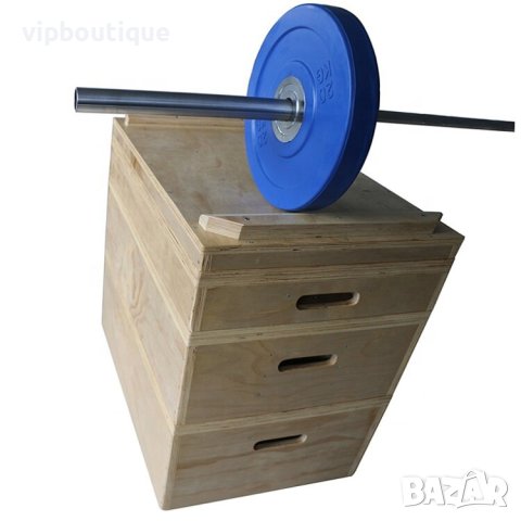 Дървени кутии КРОСФИТ Wooden Jerk Boxes, снимка 3 - Фитнес уреди - 41522937