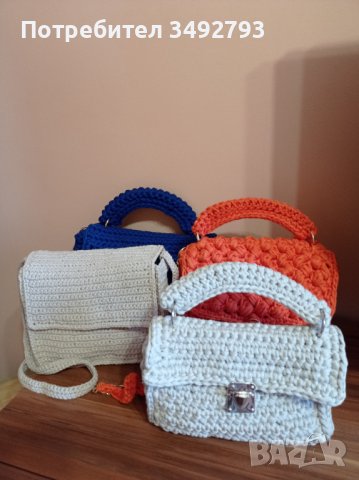 Дамски плетени чанти, снимка 1 - Чанти - 40634794