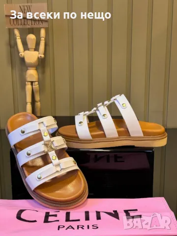 Celine Дамски Чехли Селин - Налични Различни Цветове Код E274, снимка 8 - Чехли - 50415319