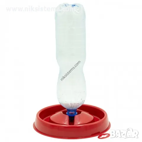 Промо пакет: Поилка за Птици Вакуумна за бутилка за малки пиленца, к-кт 10 бр., Арт. № 7225210, снимка 1