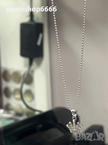 Сребърно синджирче с висулка 925, снимка 4 - Колиета, медальони, синджири - 52322168