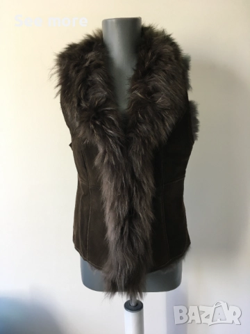 Style Butler елек с косъм заек и лисица за декорация S