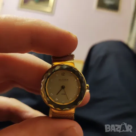 Дамски Skagen колекция LEONORA референтен номер Skagen 456SRR1 прецизен кварцов механизъм инкрустаци, снимка 5 - Дамски - 48453050