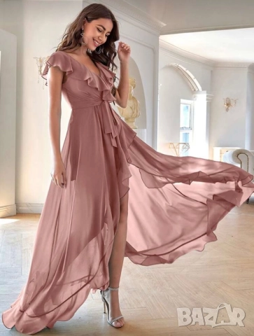 Елегантна розова рокля