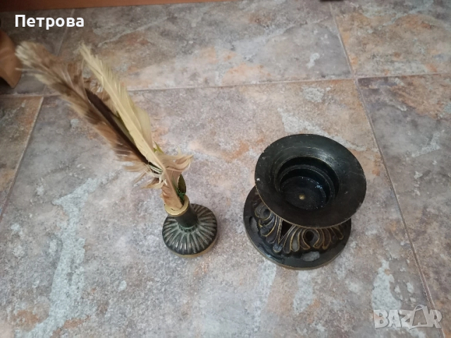 Бронзов свещник , снимка 5 - Декорация за дома - 52003977