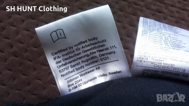 JOBMAN 2191 Stretch Trousers размер 52 / L изцяло еластичен работен панталон W4-116, снимка 17 - Панталони - 52038069