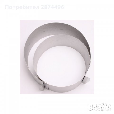 1822 Регулируем ринг за торти и сладкиши, кръг, снимка 5 - Други стоки за дома - 34660043