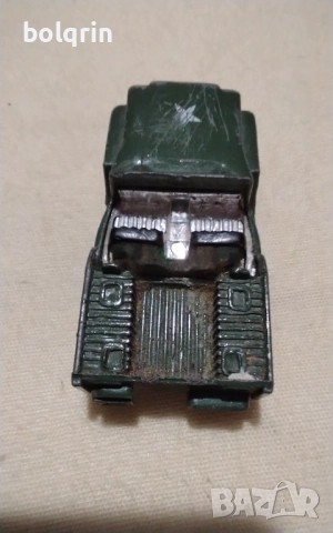 Армейски джип Стара алуминиева количка тип Мачбокс , снимка 2 - Колекции - 52792898