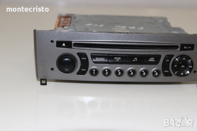 CD Radio Peugeot 308 T7 (2007-2013г.) 96650205XH / 96 650 205 XH / касетофон Пежо 308, снимка 2 - Аксесоари и консумативи - 53641451