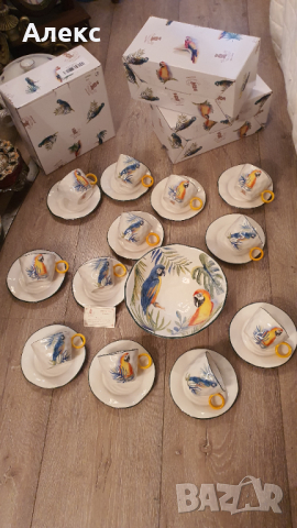  Royal Family–Авторска Италианска Керамика, Нова в кутия!, снимка 8 - Сервизи - 36333346