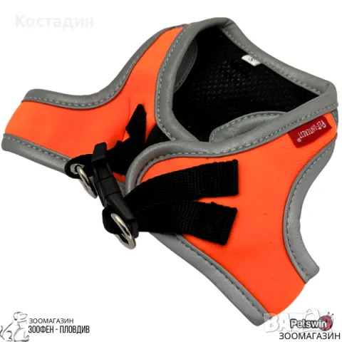 Нагръдник за Куче- XS, S, M, L размер- Оранжева разцветка-Soft Elastic Reflective Vest-Pet-Interest, снимка 2 - За кучета - 50122366