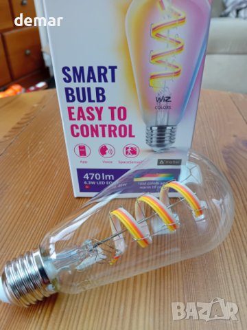 WiZ Color Smart Connected Vintage крушка с нажежаема жичка, снимка 10 - Крушки - 42074578
