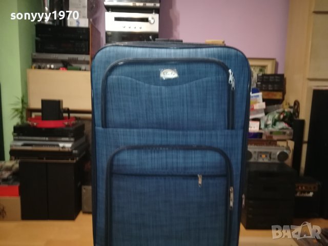 КУФАР 76Х47Х25СМ RED & BLUE DENIM-ЧЕРВЕН ИЛИ СИН 2008231717, снимка 6 - Куфари - 41912526