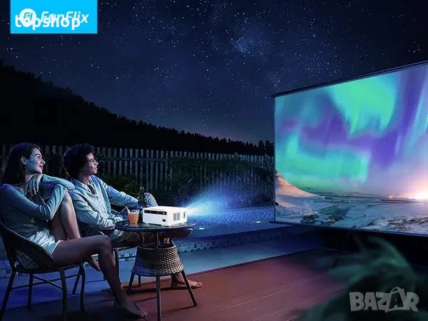 НОВ проектор FunFlix 828E проектор, 600 ANSI, собствен 1080P, LCD, HDMI, USB, AV, 15000 лумена..., снимка 8 - Плейъри, домашно кино, прожектори - 50529462