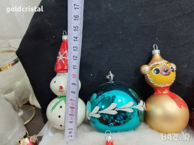 Стъклени играчки за елха , снимка 7 - Антикварни и старинни предмети - 38818937
