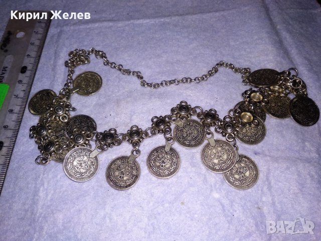 ЕТНОГРАФСКА ОГЪРЛИЦА НИКЕЛИРАНА БЛАГОРОДНА СТОМАНА ИДЕАЛНАза НОСИЯ ВЪЗСТАНОВКИ ФОЛКЛОРЕН СЪБОР 38655, снимка 13 - Колиета, медальони, синджири - 41682287