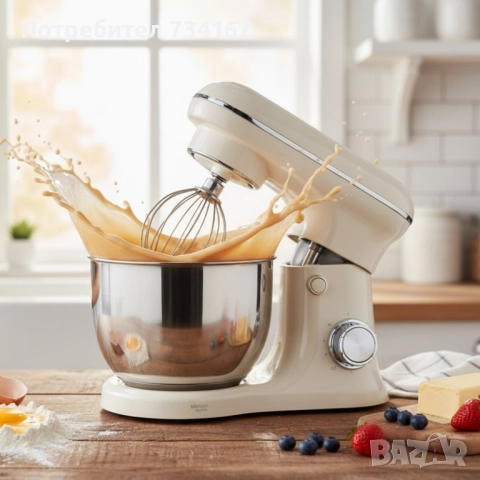 5L стационарен Планетарен миксер , снимка 2 - Миксери - 51886871