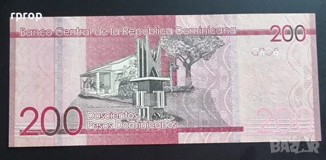 Доминиканска република.
Доминикана.
200 песо.
2016 година., снимка 2 - Нумизматика и бонистика - 48792496