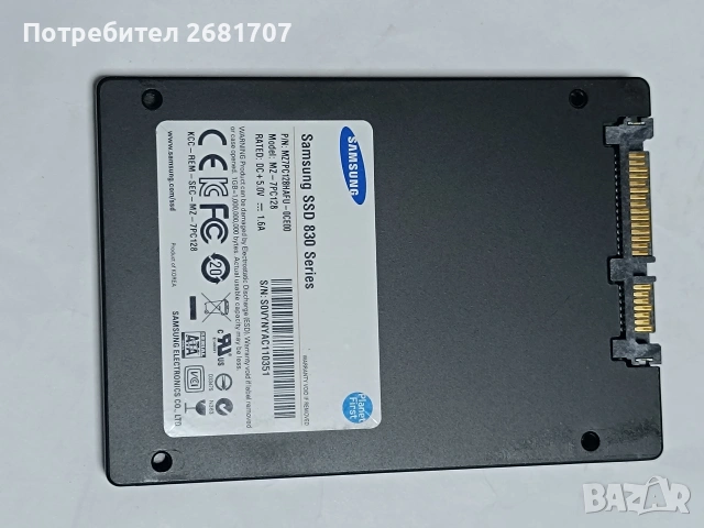 SSD Samsung 128 gb, снимка 2 - Твърди дискове - 53726482