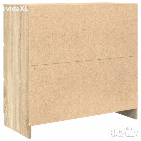 vidaXL Страничен шкаф, дъб сонома, 80x35x76 см, инженерно дърво, снимка 8 - Бюфети - 56148393