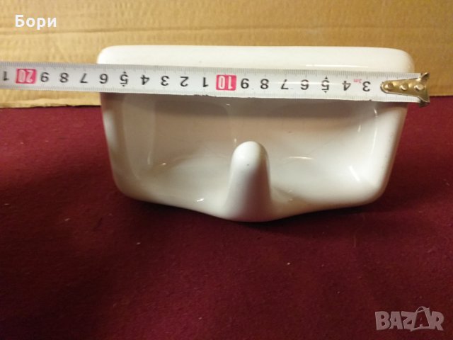 Българска порцеланова закачалка за баня БДС, снимка 4 - Душ кабини и вани - 34543743