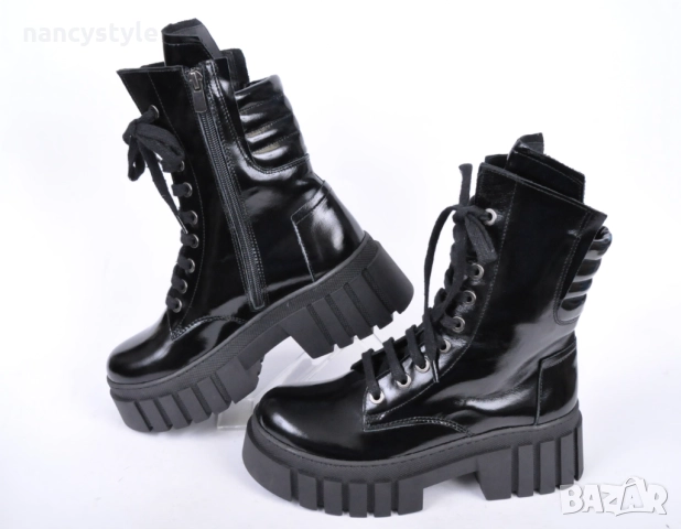 ЗИМА '25'26! Лачени дамски боти