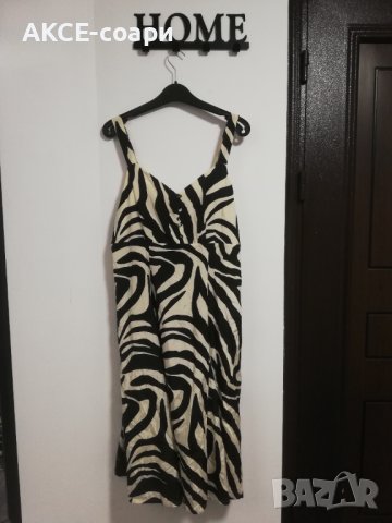 Рокля XL, 50%коприна, Отлично състояние! , снимка 2 - Рокли - 41361748