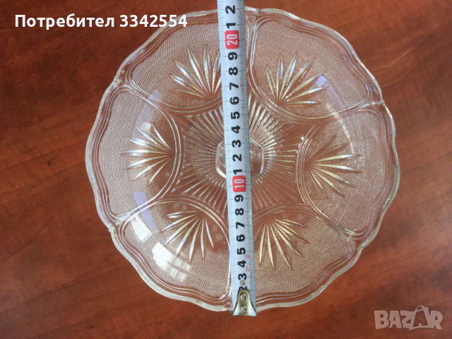 ФРУКТИЕРА СЪД СТЪКЛЕН РЕЛЕФ ДЕБЕЛОСТЕНЕН ОТ СОЦА, снимка 4 - Други - 36268524