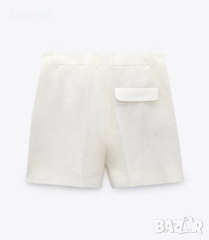 Ленени къси панталонки Zara, снимка 3 - Къси панталони и бермуди - 42132115